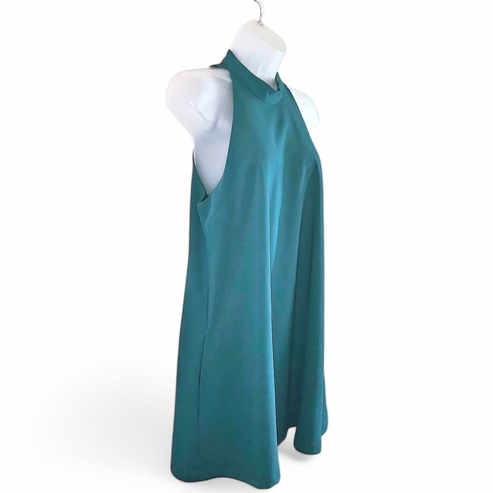 Lovers + Friends Mini Halter Dress In Teal Green With Pockets Size S - Picture 9 of 9
